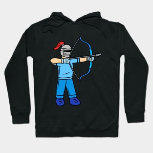 Cute cartoon knight archery Hoodie